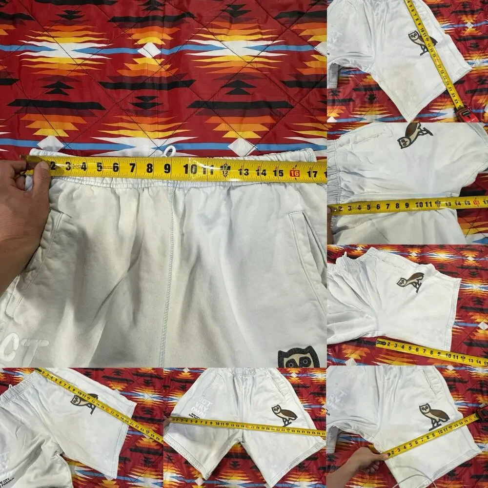 OVO Octobers Very Own Sweat Shorts Mens Sz XL Gray Drawstring Drake Rapper